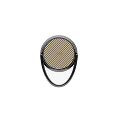 Butter Yellow And Brown Striped Diagonal Phone Ring Holder by etchd, view 4