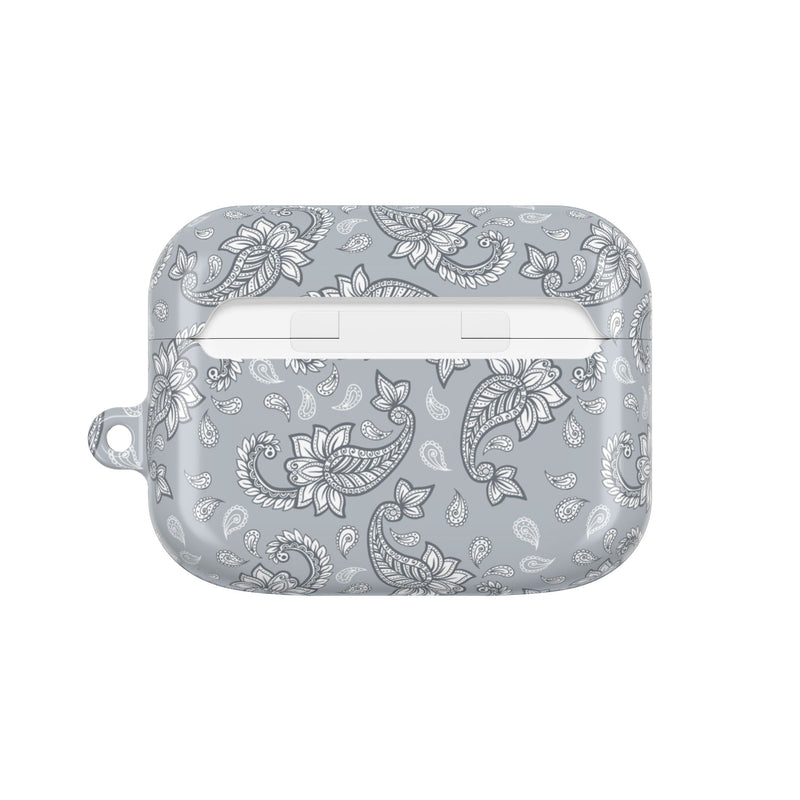 Dusty Blue Paisley AirPod Case by etchd, view 7