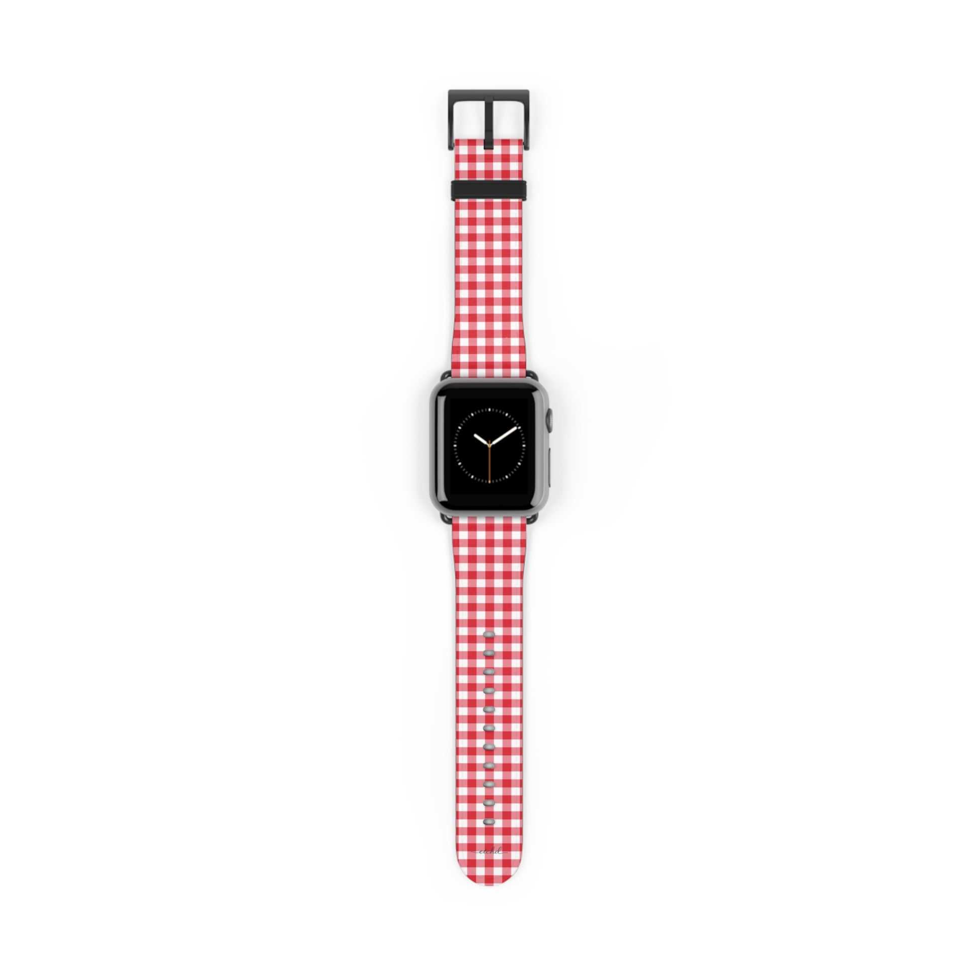 Cherry Gingham Smartwatch Strap by etchd