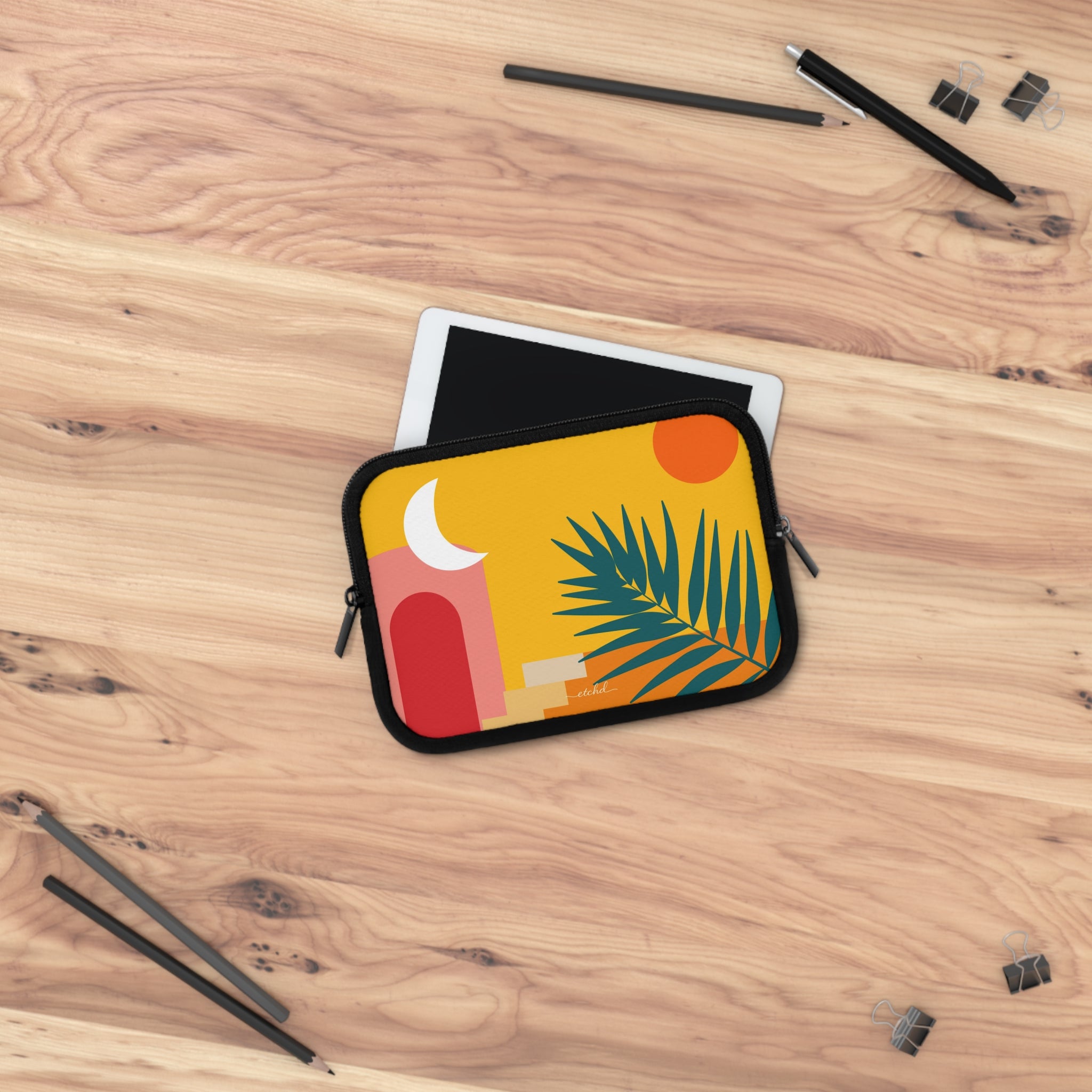 Tropical Sunset Laptop Sleeve by etchd, view 14