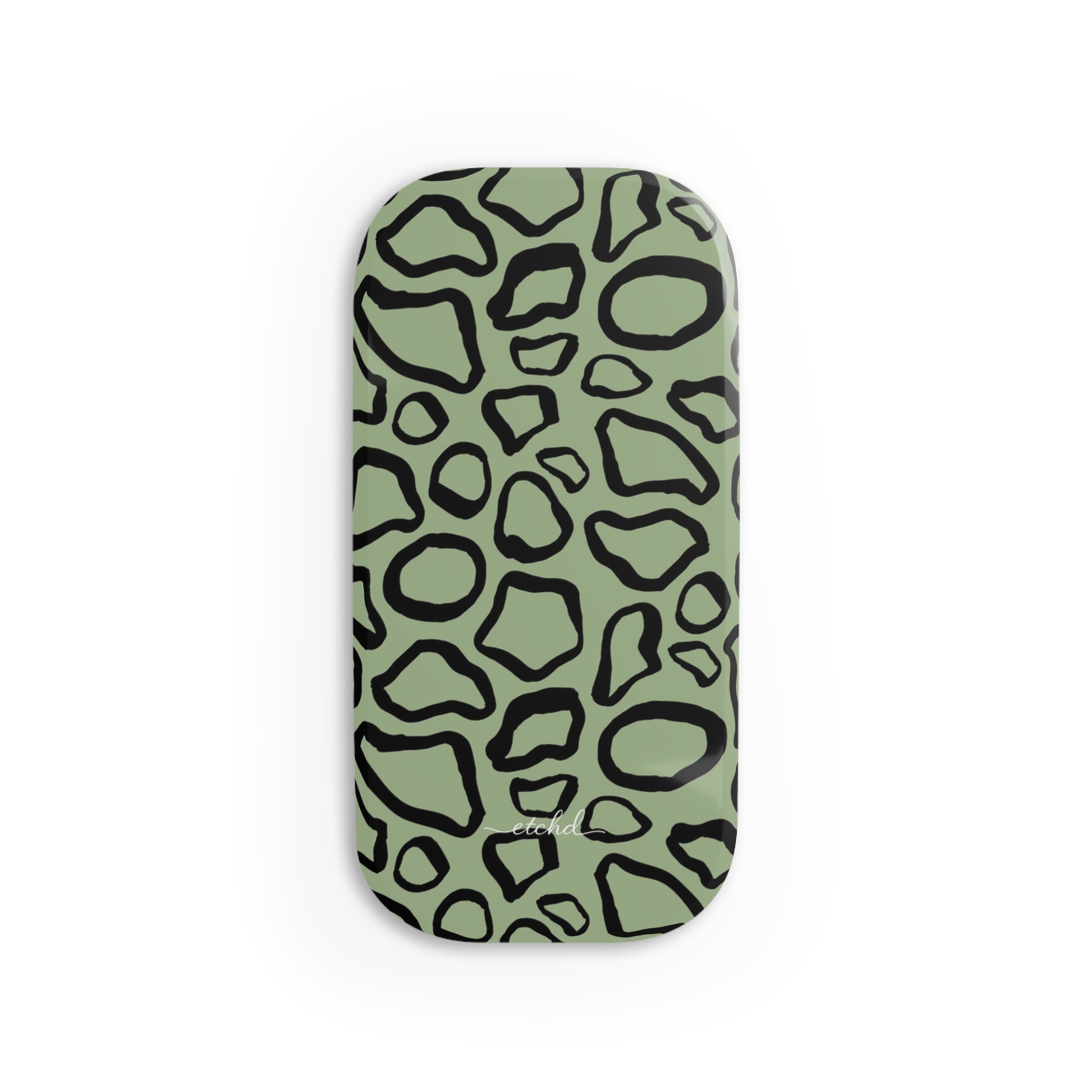 Abstract Print Sage Click-On Phone Grip by etchd