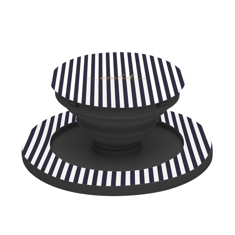 Navy And White Phone Grip And Stand-zoom-