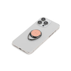 Cream & Coral Polka Dot Phone Ring Holder by etchd, view 6