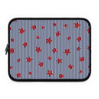 Blue Stripes & Red Stars Laptop Sleeve