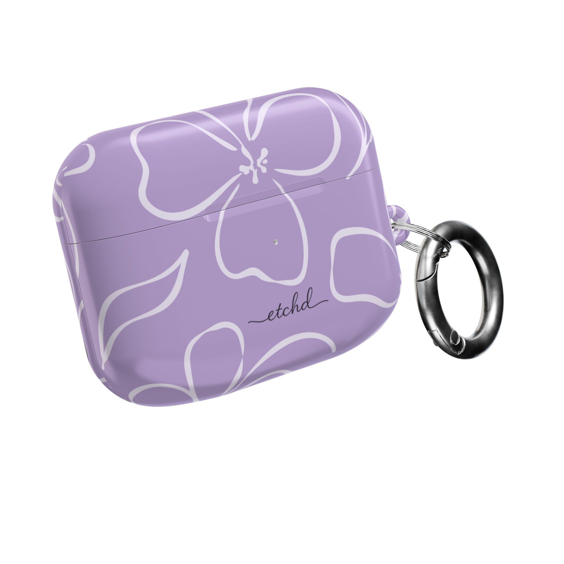 Lilac & Cream Floral AirPod Case by etchd, view 8