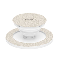 Beige Zebra Phone Grip And Stand by etchd