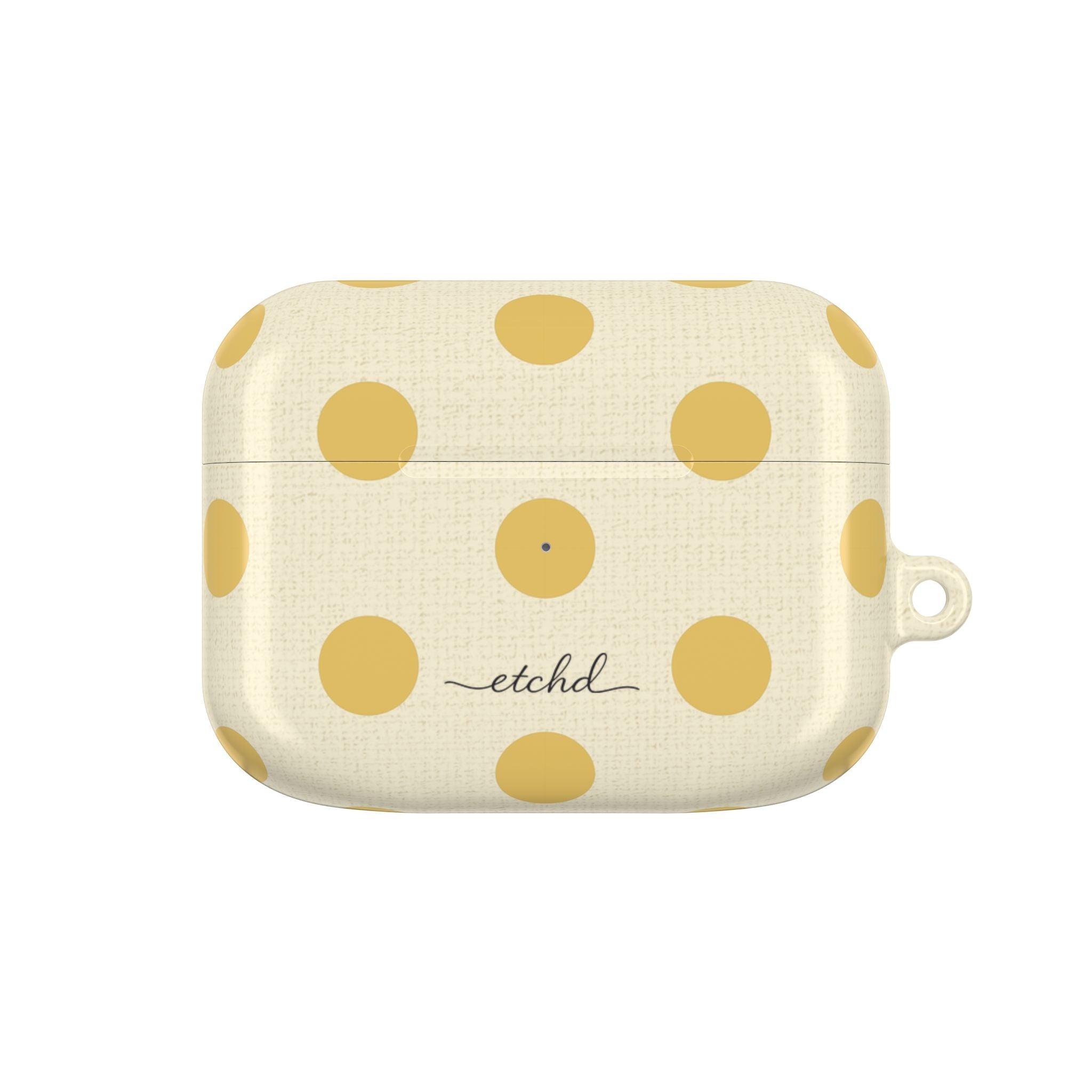 Butter & Cream Polka Dot AirPod Case by etchd
