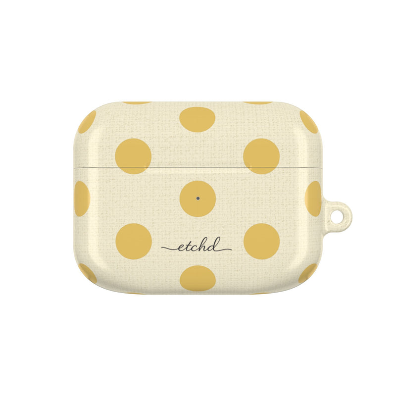 Butter & Cream Polka Dot AirPod Case by etchd