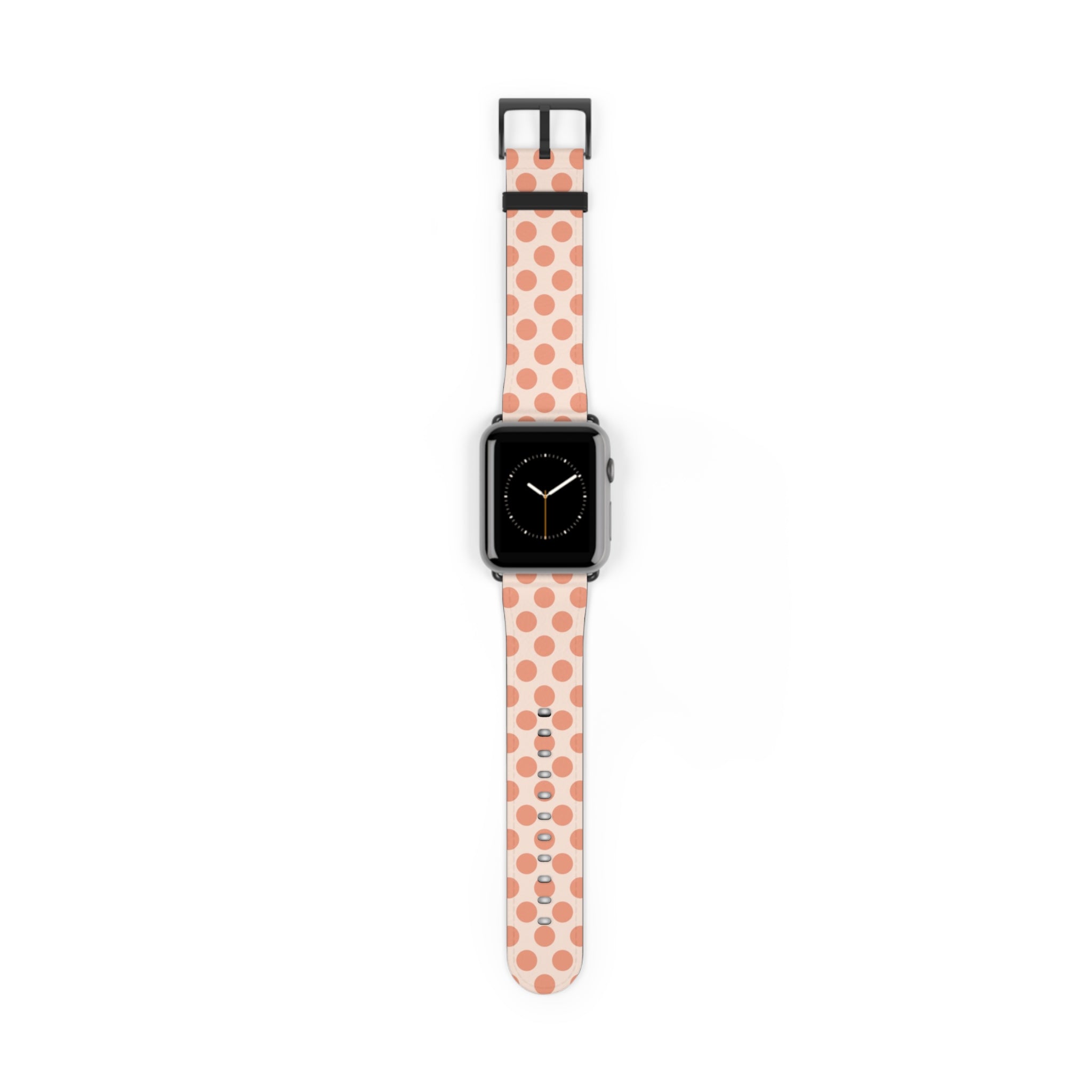 Coral Polka Dot Smartwatch Strap by etchd, view 2