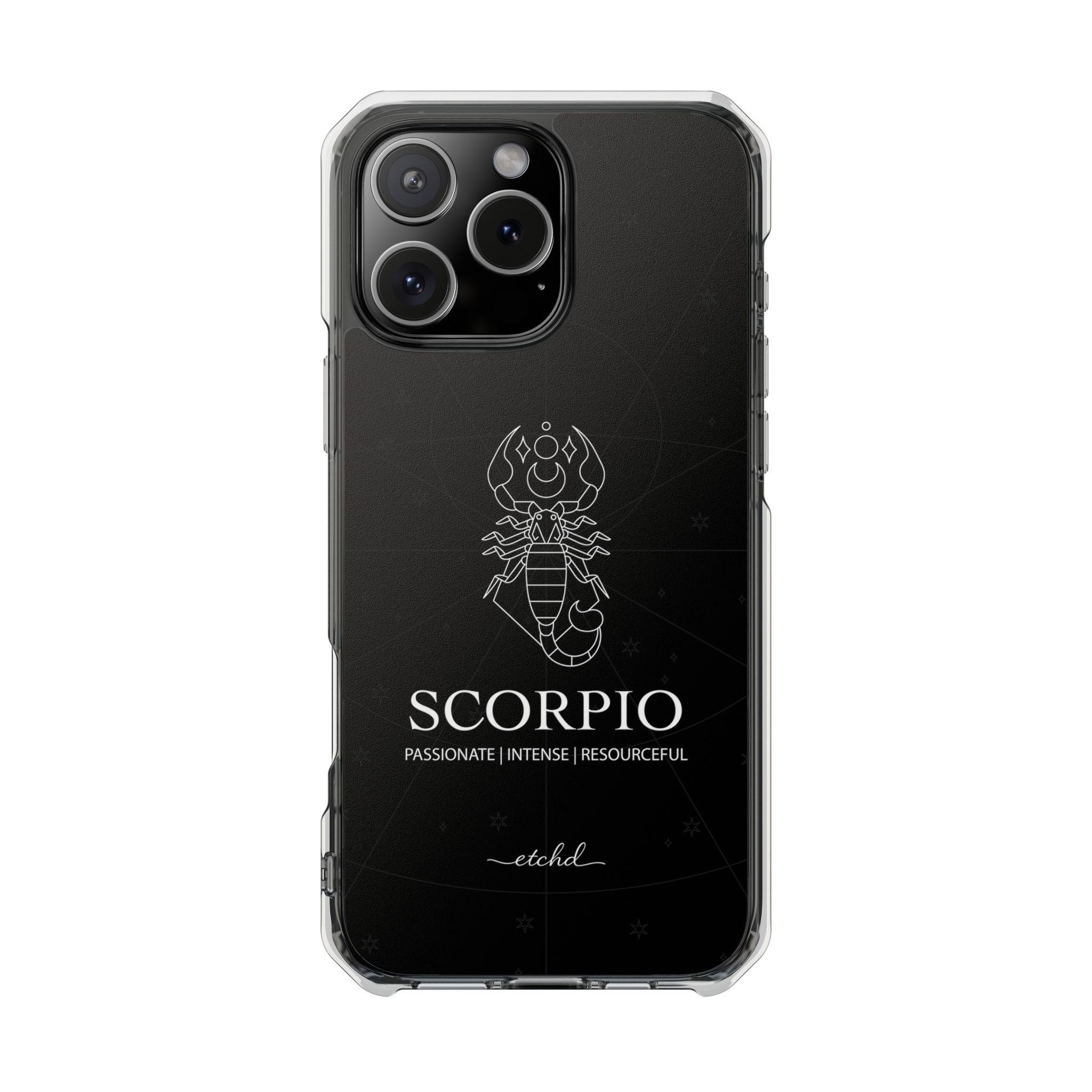 Scorpio Clear Magnetic Phone Case – designer phone case by etchd