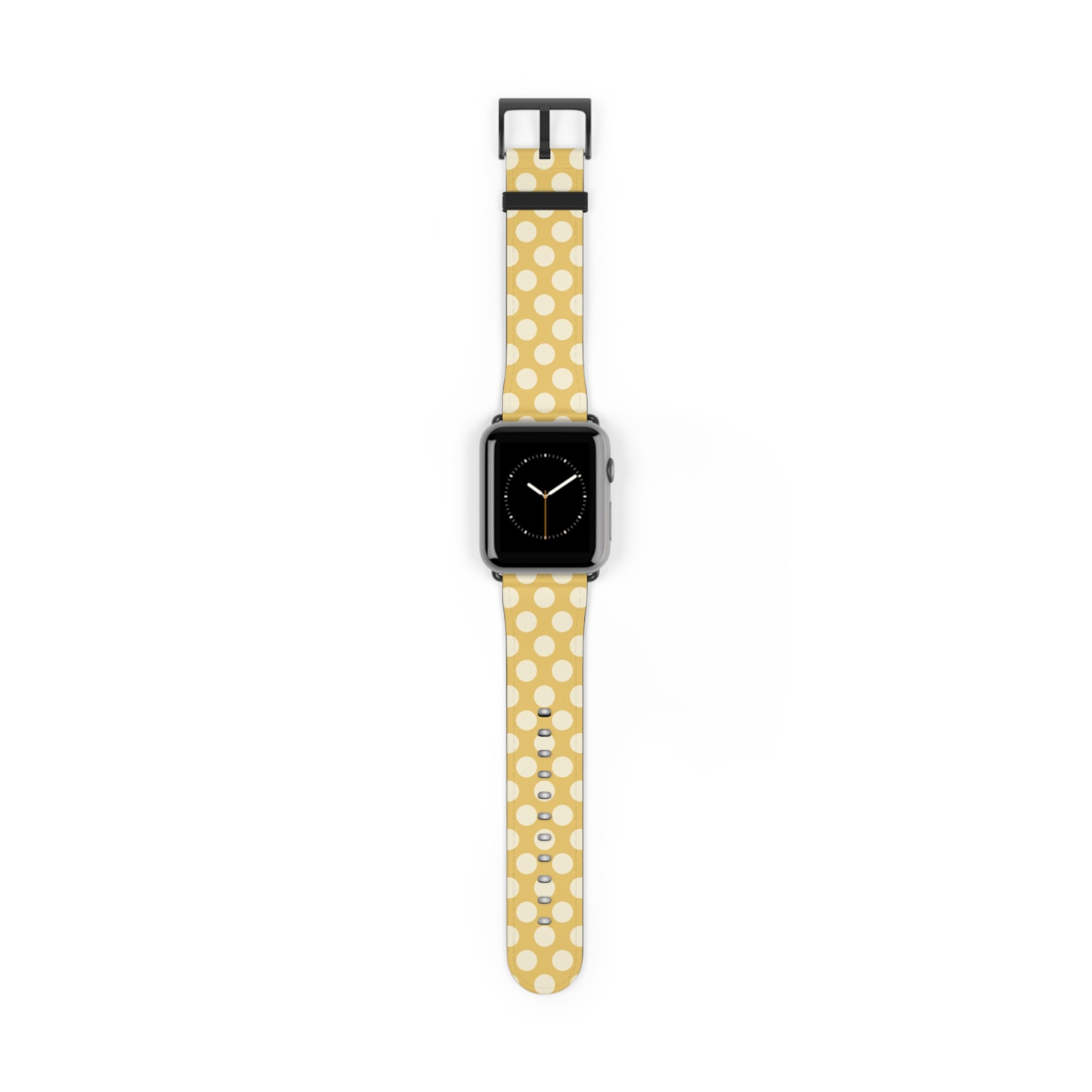 Cream & Butter Polka Dot Smartwatch Strap by etchd, view 2