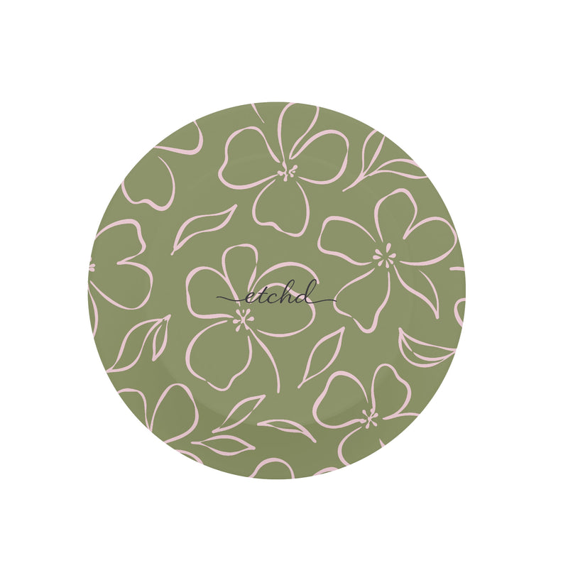 Green & Pink Floral Anneau de maintien et support-zoom-