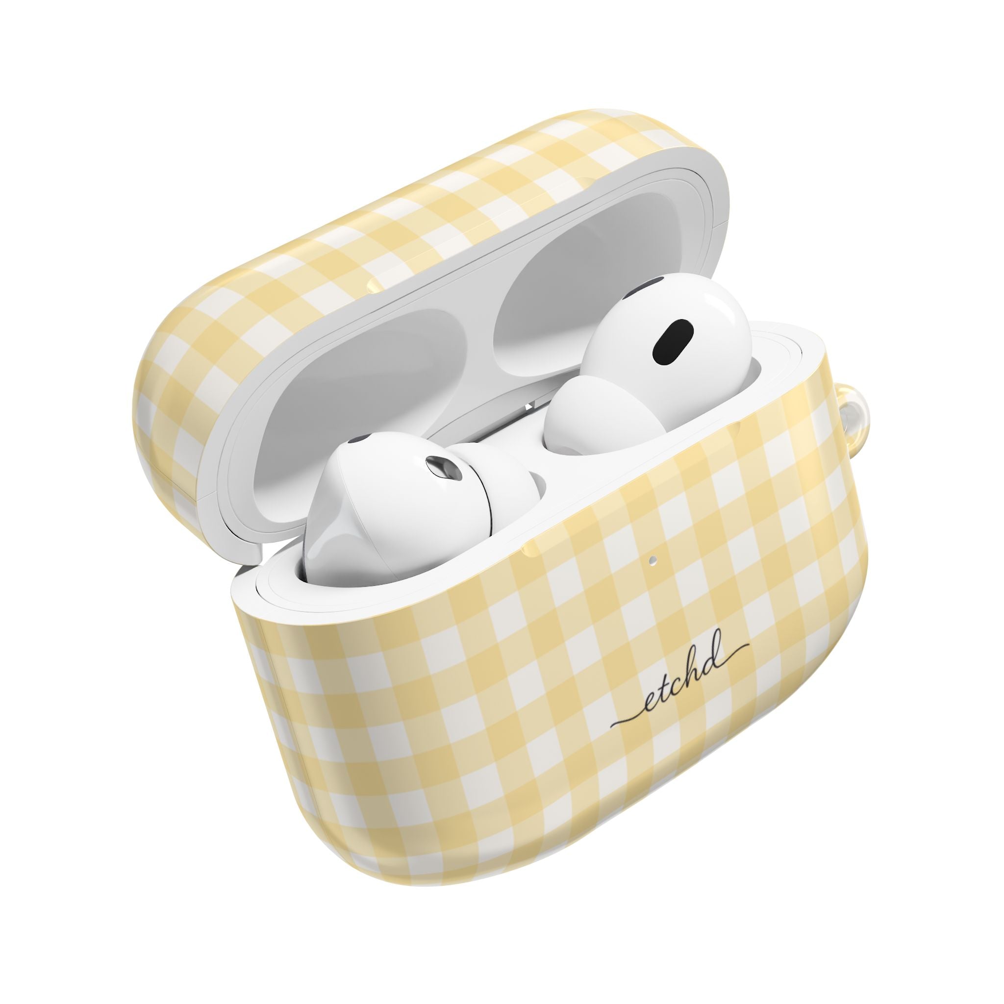 Butter & White Gingham AirPod Case by etchd, view 9