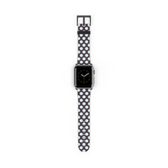 Blue And Plum Polka Dot Smartwatch Strap by etchd