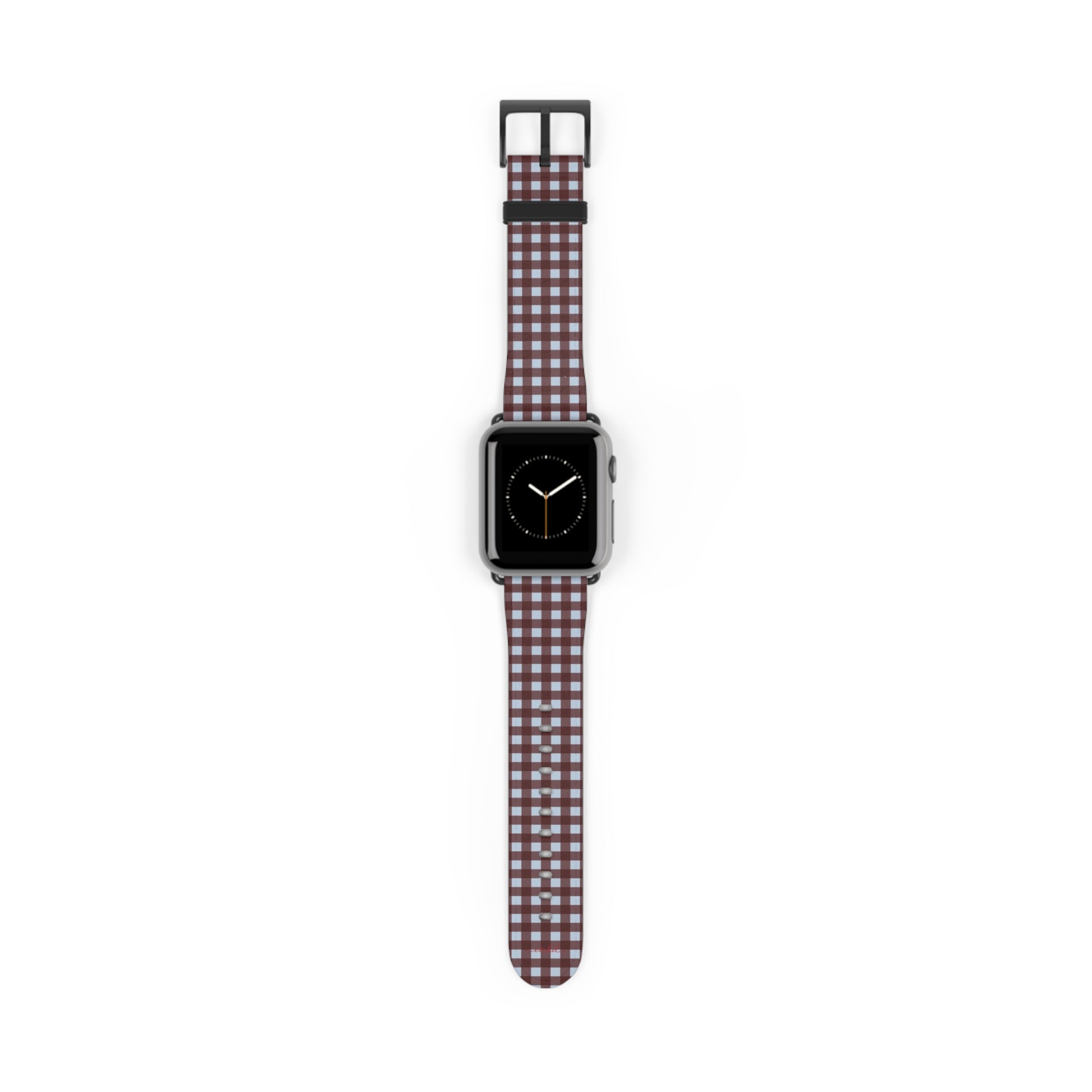 Blue & Cherry Gingham Cinturino per smartwatch di etchd