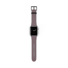 Blue & Cherry Gingham Cinturino per smartwatch di etchd