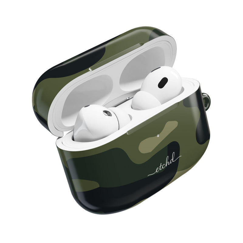 Green Camo AirPod Case by etchd, view 9