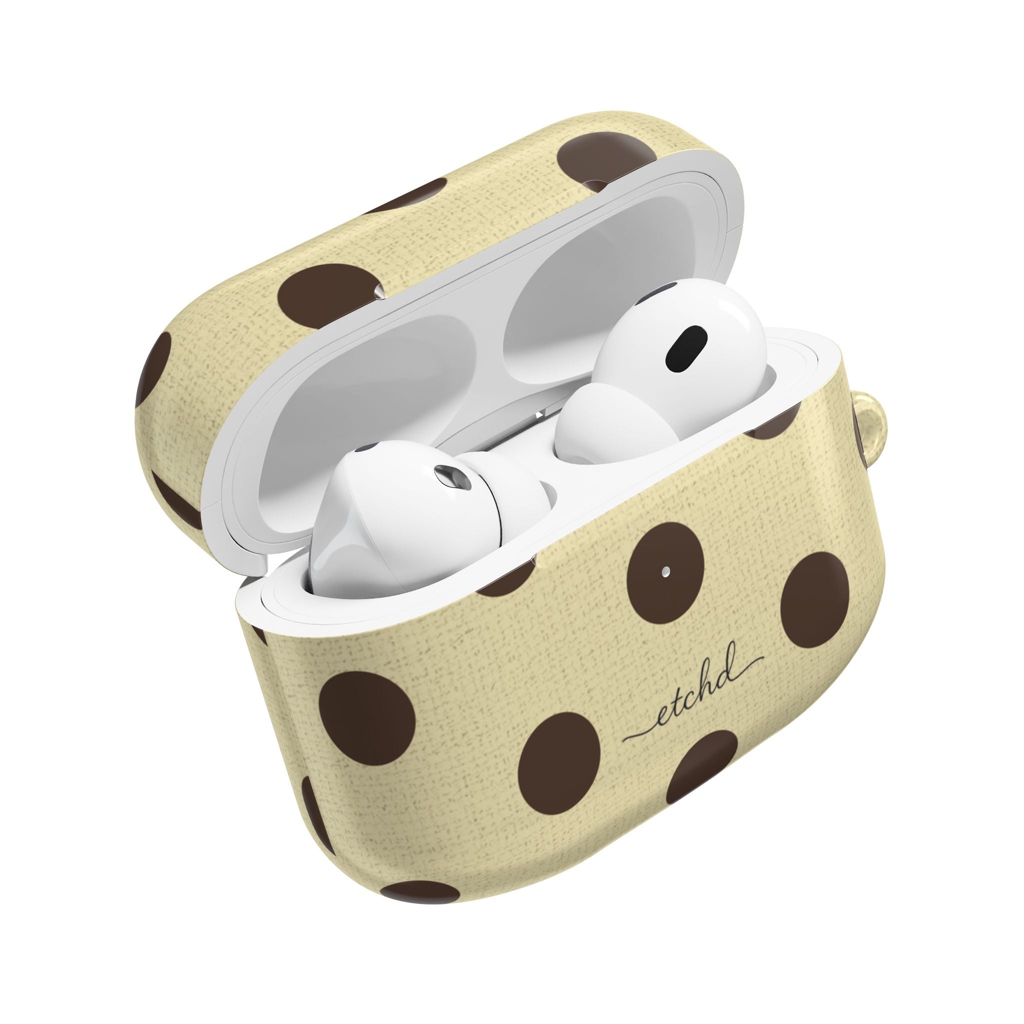 Butter & Brown Polka Dot AirPod Case by etchd, view 9