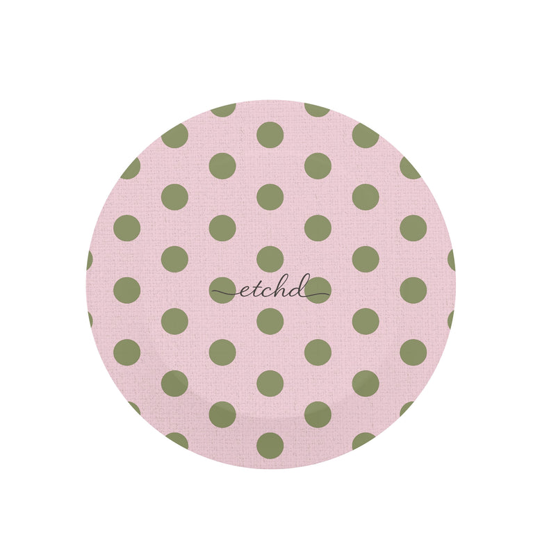 Green And Pink Polka Dot Phone Grip And Stand-zoom-