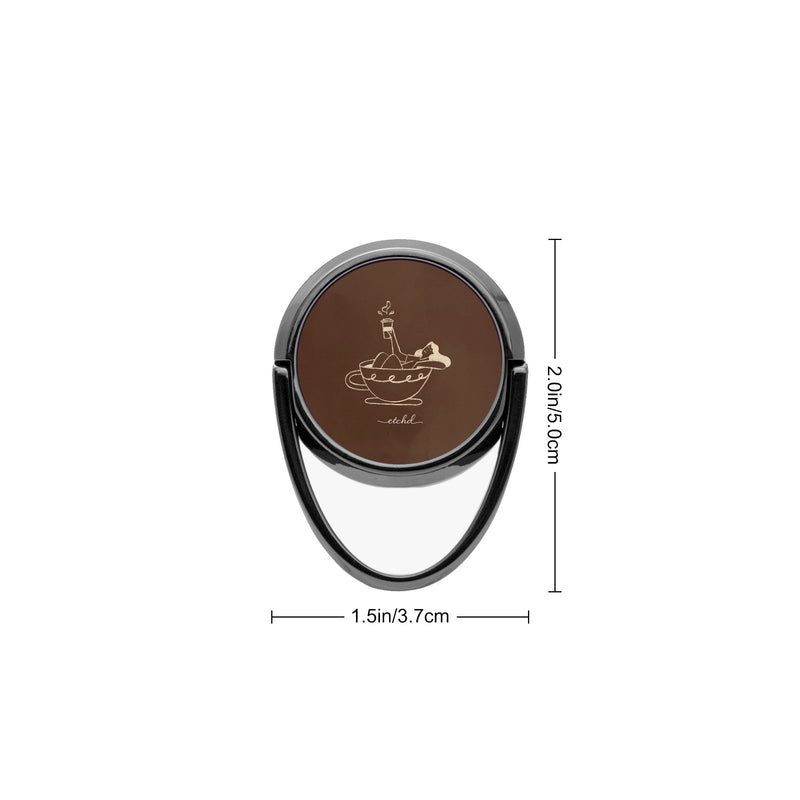 Ladies Espresso Phone Ring Holder-zoom-