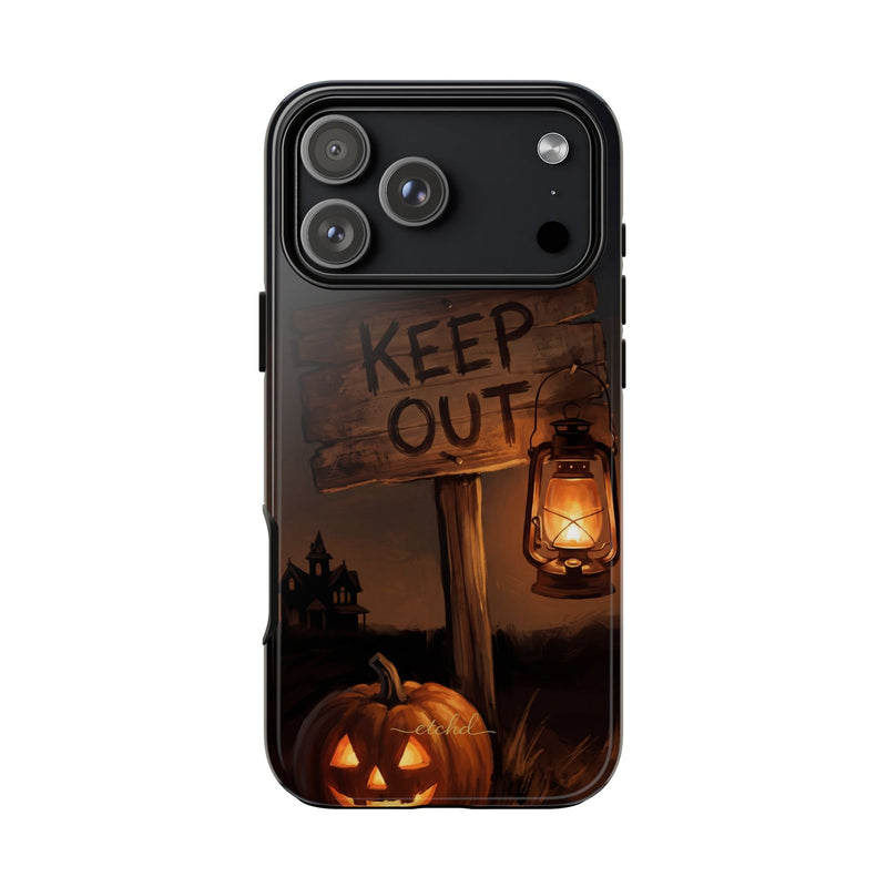 Keep Out Phone Case by etchd, view 59