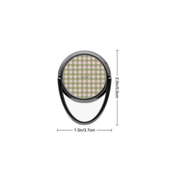 Green & Pink Gingham Phone Ring Holder by etchd, view 3