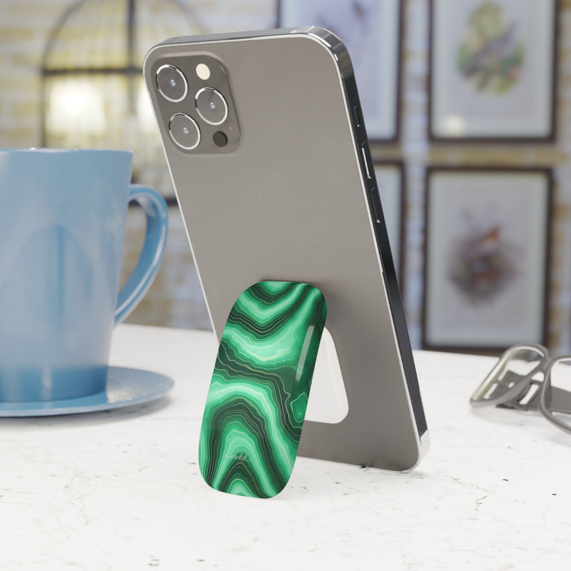Emerald Click-On Phone Grip by etchd, view 3