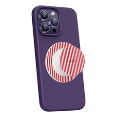 Classic Red & White Striped Phone Grip And Stand by etchd, view 7