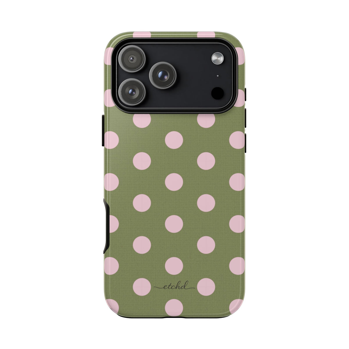 Pink & Green Polka Dot Phone Case by etchd, view 59