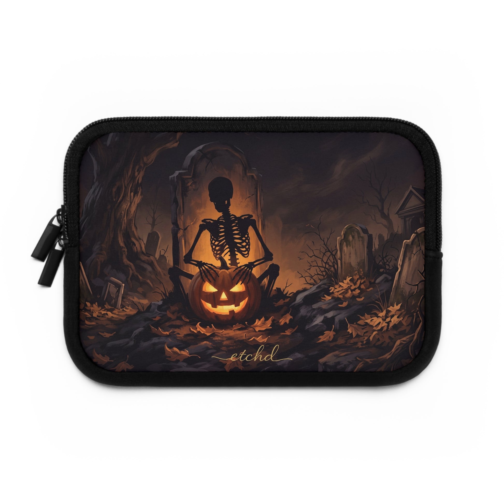 Bone Harvest Laptop Sleeve by etchd, view 2
