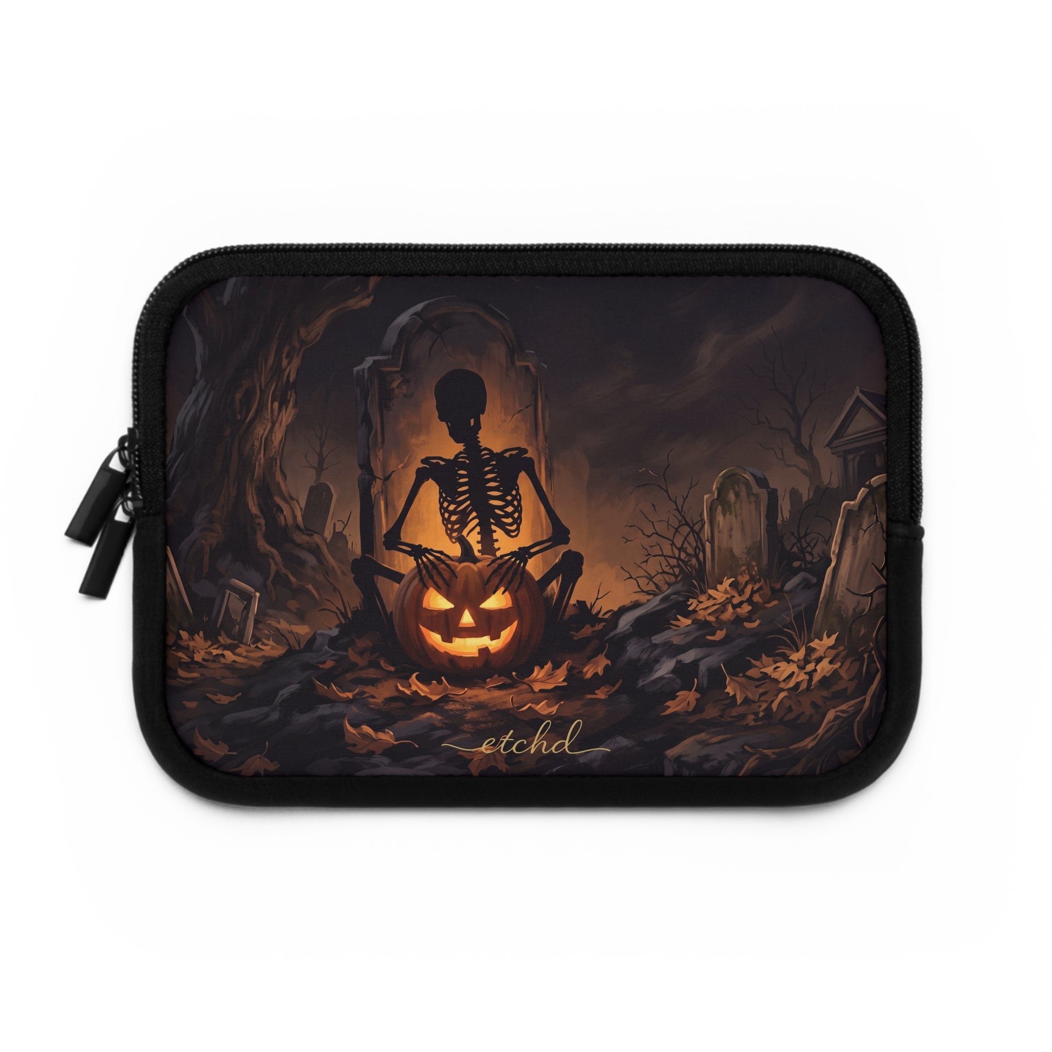 Bone Harvest Laptop Sleeve by etchd, view 2