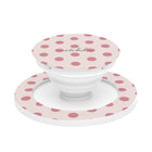 Blush & Cream Polka Dot Agarre y soporte para móvil