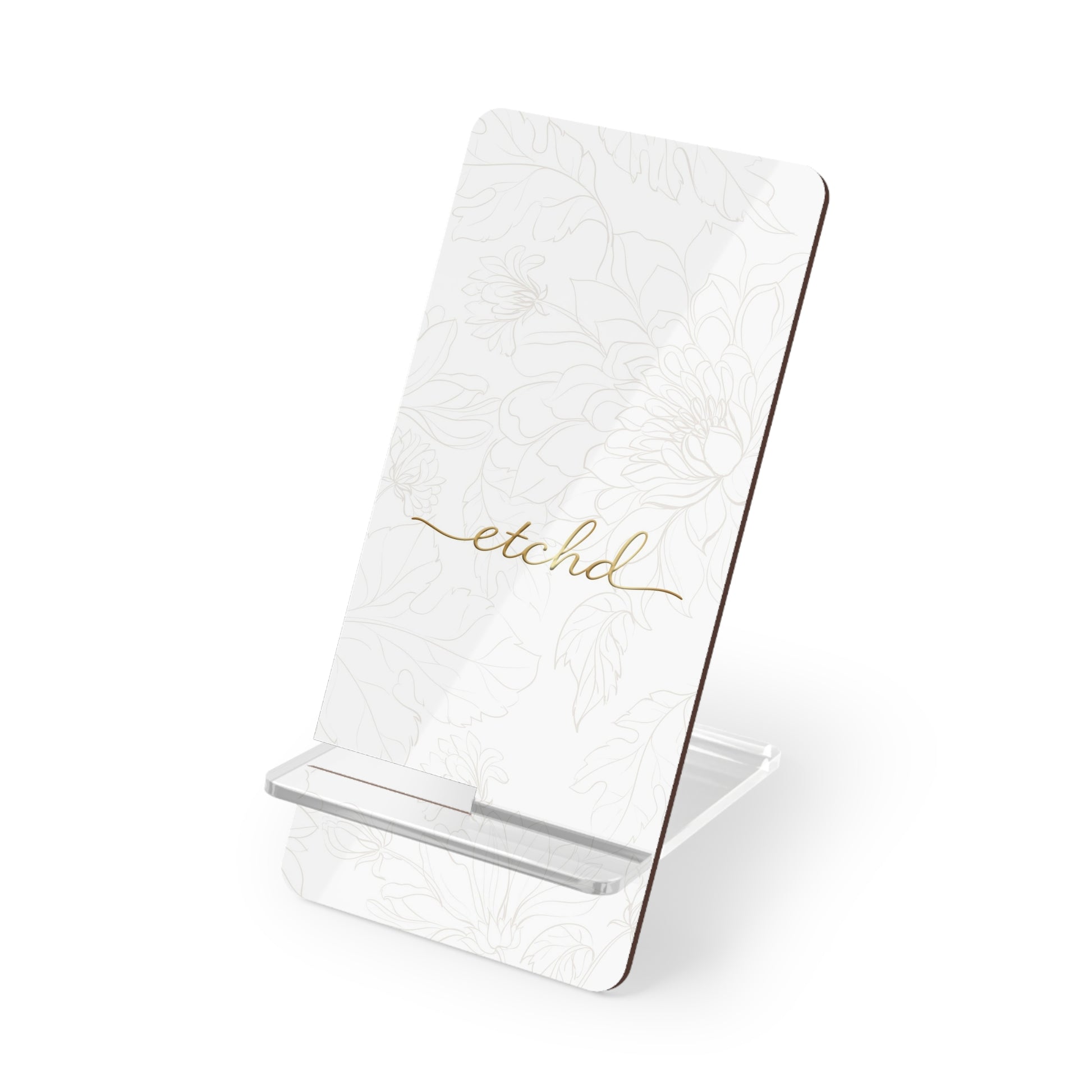 Etchd Signature White Phone Stand-1