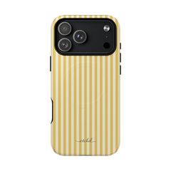 Butter & Cream Striped Magnetic Phone Case by etchd, view 31