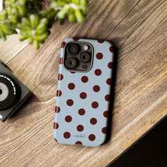 Blue & Cherry Polka Dot Phone Case by etchd, view 31