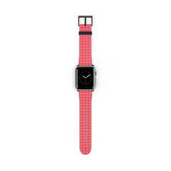 Pink & Orange Gingham Cinturino per smartwatch di etchd