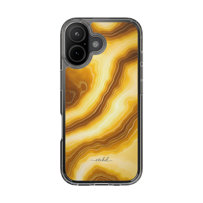 Citrine Clear Phone Case by etchd, view 35