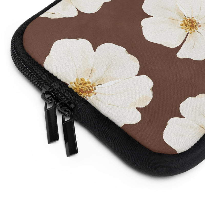 Mocha Blossom Laptop Sleeve-zoom-