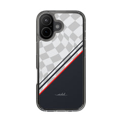 Checkered Flag Clear Phone Case by etchd, view 24