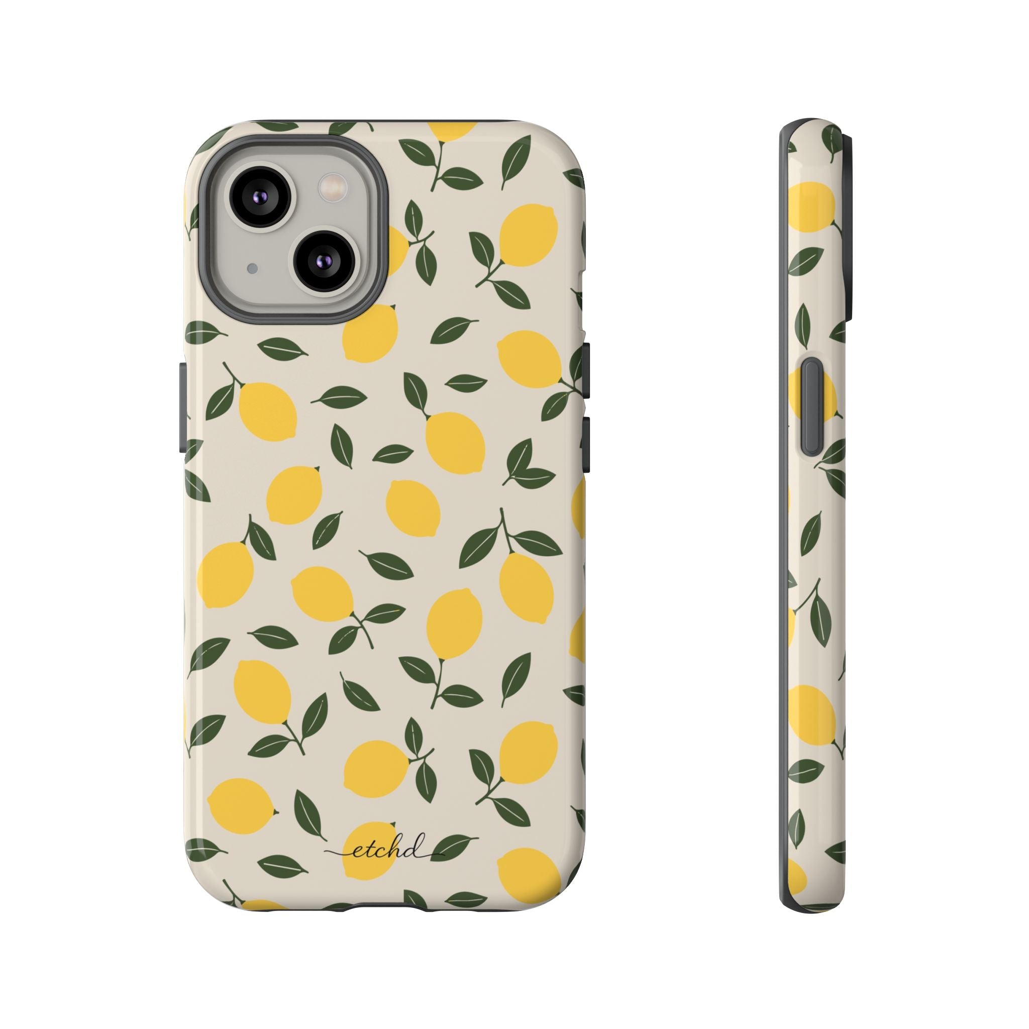 Lemon Phone Case by etchd, view 2