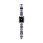 Navy & Cream Gingham Cinturino per smartwatch