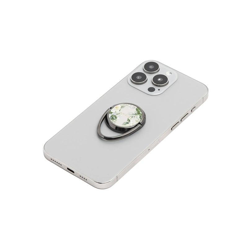 White Roses Phone Ring Holder-zoom-