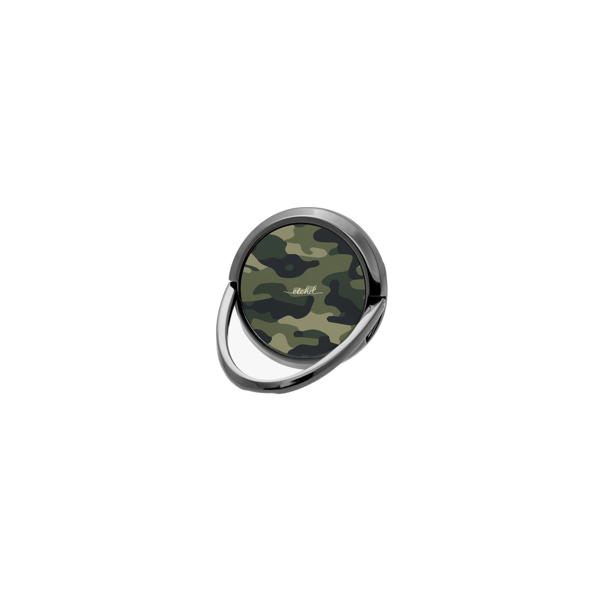 Green Camo Phone Ring Holder by etchd
