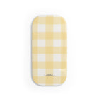 Butter & White Gingham Anello clip per telefono