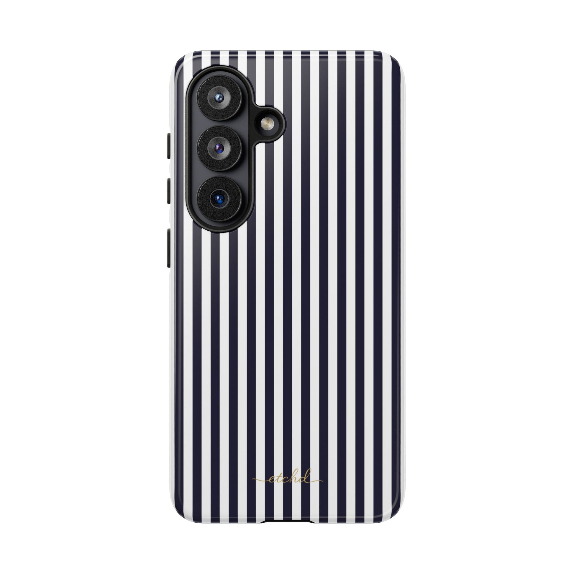 Navy & White Striped Phone Case by etchd, view 61
