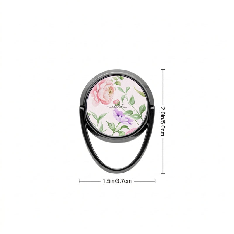 Peony Bloom Phone Ring Holder-zoom-