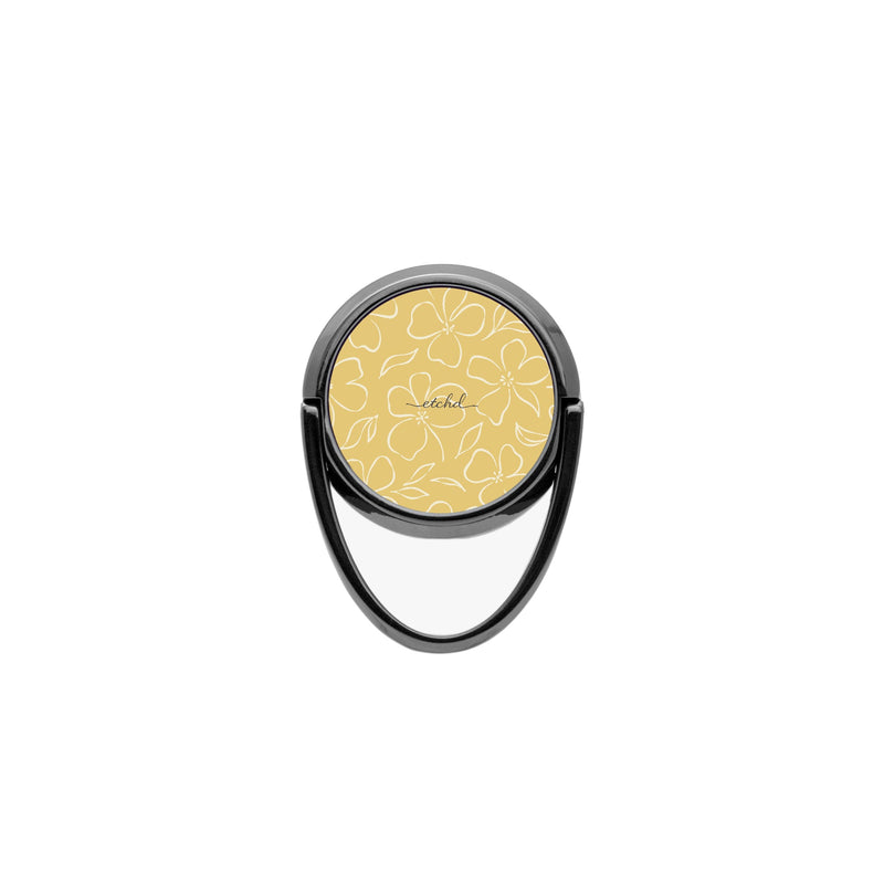 Butter & Cream Floral Anello supporto per telefono-zoom-