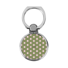 Pink & Green Polka Dot Classic Ring Holder by etchd