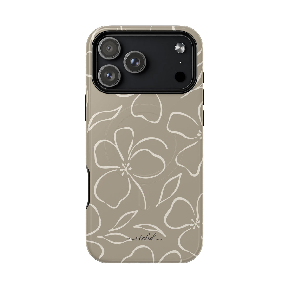 Neutral Floral Magnetic Phone Case by etchd, view 31