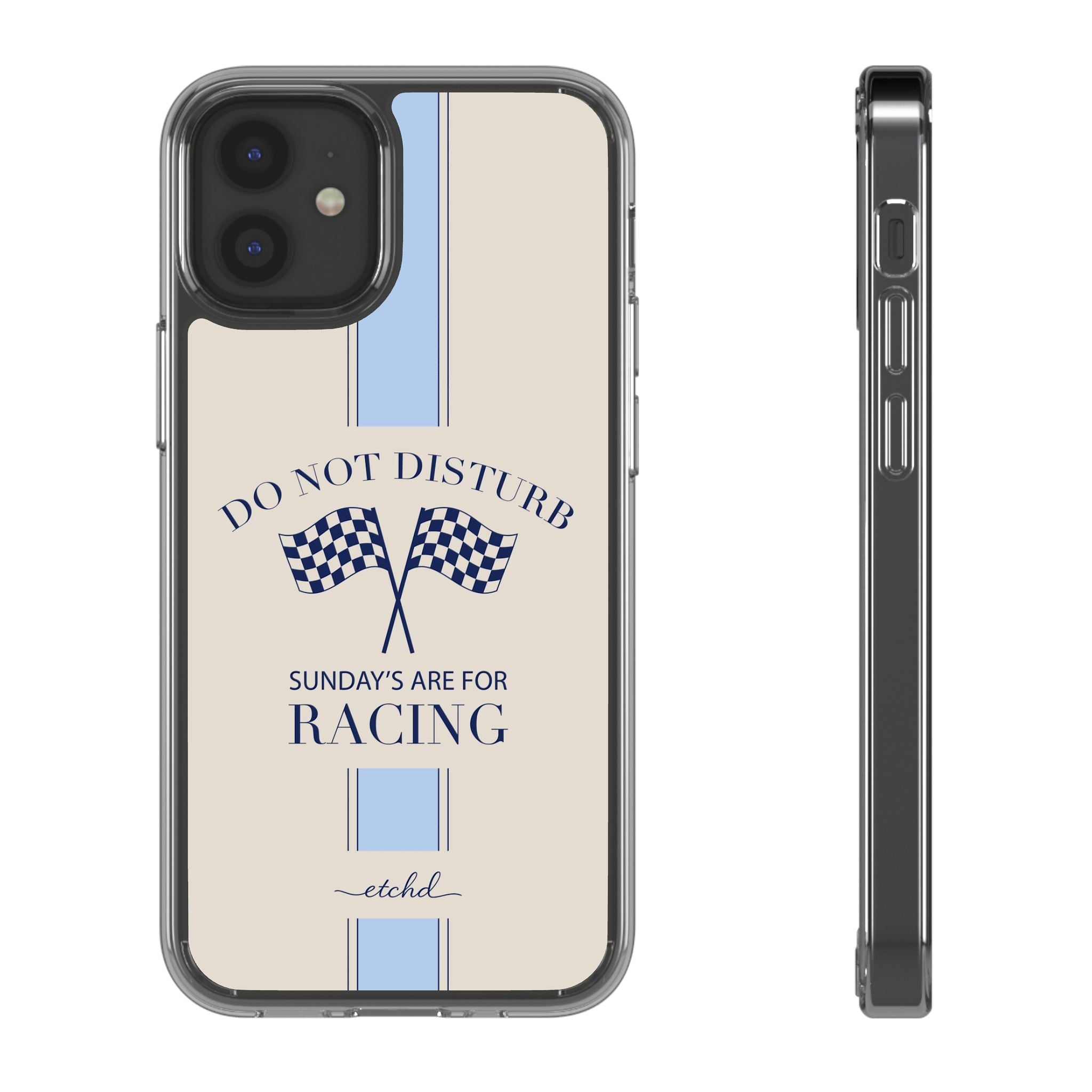 DND Sunday Clear Phone Case by etchd, view 2